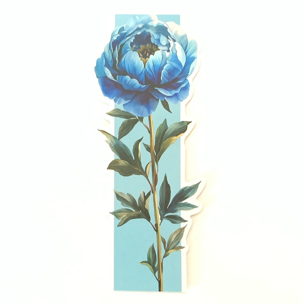 New Blue Flower Bookmark